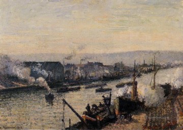 santo servidor puerto rouen 1896 Camille Pissarro Pinturas al óleo